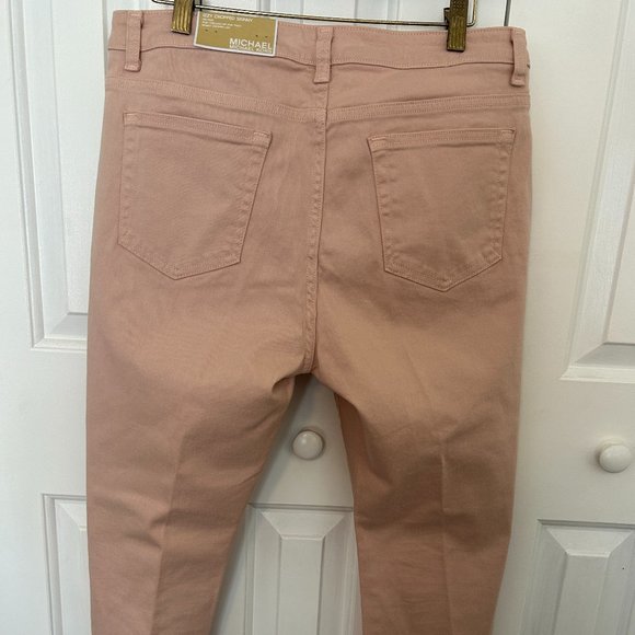 MICHAEL KORS Mid Rise IZZY Cropped Skinny SZ 10 - Picture 3 of 6